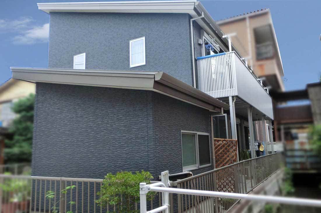 事例_ガルバリウム鋼板外壁